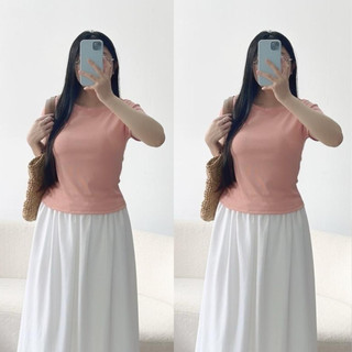 Áo Thun Bigsize Nữ Dáng Áo Baby tee Cổ Tròn Basic Tay Ngắn Vải Co Giãn Cho Chubby 60-95kg G244