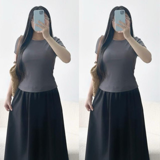 Áo Thun Bigsize Nữ Dáng Áo Baby tee Cổ Tròn Basic Tay Ngắn Vải Co Giãn Cho Chubby 60-95kg G244