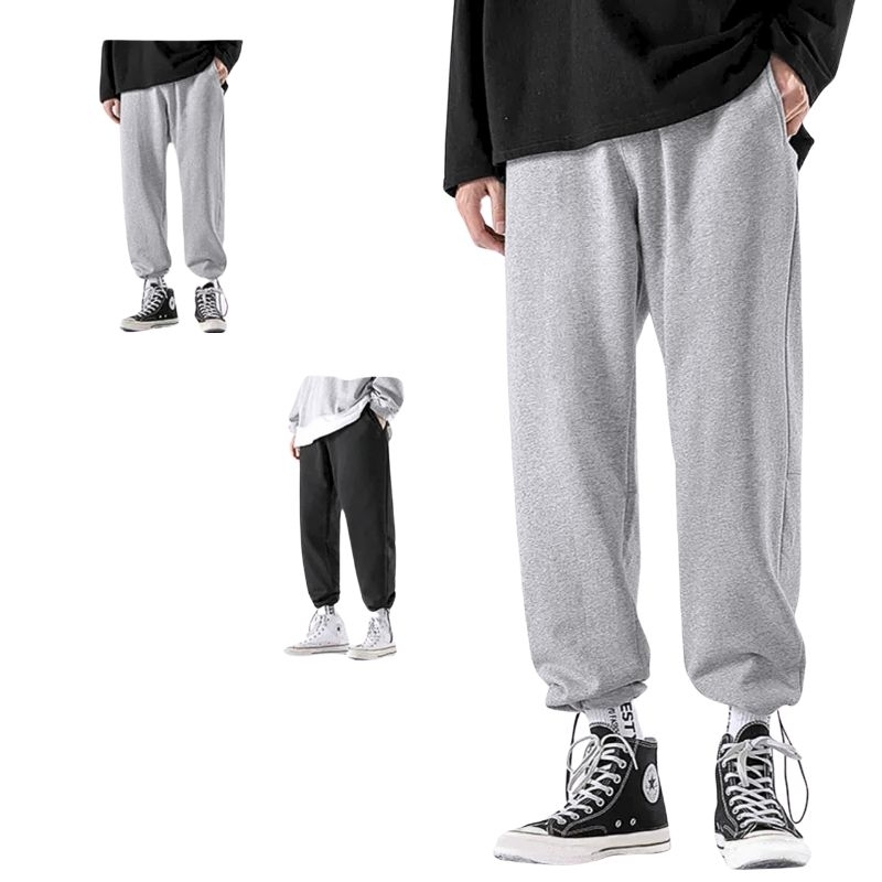 Bigsize Quần Jogger Nam Nữ Lai Rút Dây 40-105KG Ống Suông Thời Trang - MÃ 01