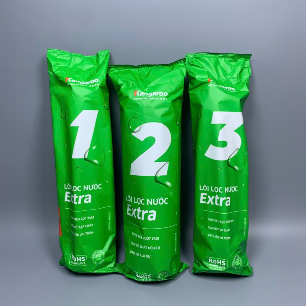 Ảnh Bộ 3 Lõi Lọc Thô KANGAROO EXTRA SỐ 1-2-3 Chính Hãng Bảo Hành 1 Tháng 4