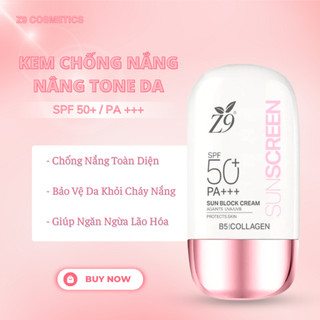Kem chống nắng nâng tone Z9 bảo vệ da trước ánh sáng độc hại, chống tia UV cho da chắc khỏe 60g