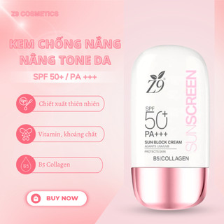 Kem chống nắng nâng tone Z9 bảo vệ da trước ánh sáng độc hại, chống tia UV cho da chắc khỏe 60g