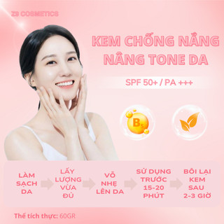 Kem chống nắng nâng tone Z9 bảo vệ da trước ánh sáng độc hại, chống tia UV cho da chắc khỏe 60g