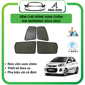 Rèm che nắng xe Kia Morning 2015- 2025, che nắng nam châm bộ 4 cánh,