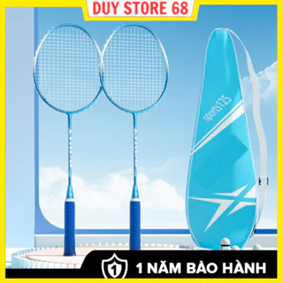 Sét 2 vợt cầu lông Tặng 3 quả cầu nhựa chất lượng cao bền bỉ, giá học sinh, sinh viên