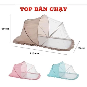 màn xếp gấp gọn cho bé, mùng chụp gấp gọn cho bé dễ dàng sử dụng ở mọi nơi vô cùng tiện lợi