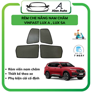 Rèm che nắng ô tô Vinfast Lux A, Lux SA , che nắng hút nam châm theo xe, bộ 4 cánh. Hàng loại tốt
