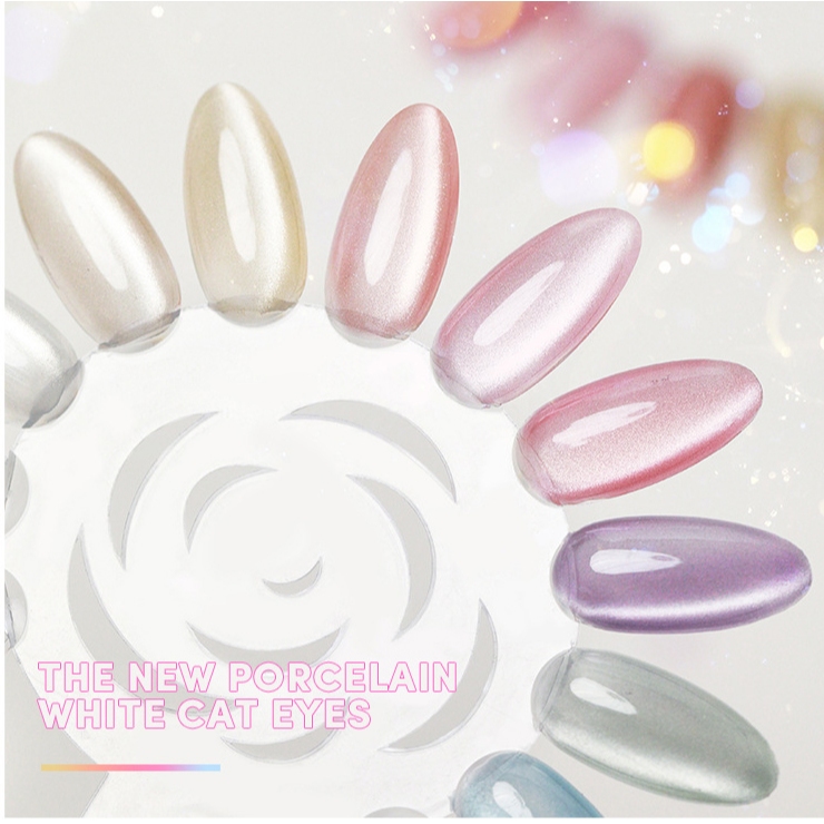 Set Sơn móng gel AS  [Tặng kèm bảng màu] mắt mèo ánh trăng Galaxy mẫu mới siêu đẹp