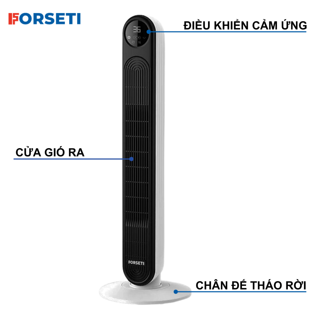 Máy sưởi gốm PTC Ceramic Forseti FHK-688 Thiết kế nhỏ gọn - Công tắc an toàn - Bảo hành trong 24 tháng