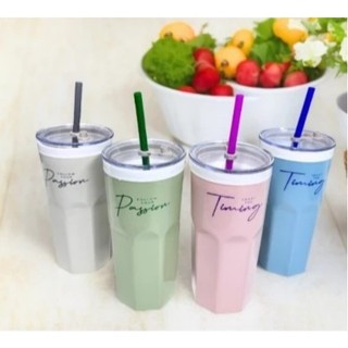Ly giữ nhiệt ống hút 600ml Tân Lập Thành. Ly giữ nhiệt không quai, giữ nhiệt lâu, độ bền cao(BÌNH ĐỨNG TÂN LẬP THÀNH)