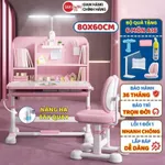 [Bản cải tiến] Bộ bàn học chống gù Sakawin A16 Cải tiến Bàn học chống gù có giá sách Nâng hạ tay quay cao cấp Tiện lợi — ảnh 1