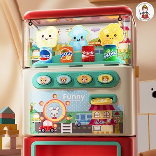 ĐỒ CHƠI MÁY BÁN NƯỚC MINI TỰ ĐỘNG CÓ NHẠC ĐÈN THÚ VỊ ĐI KÈM NHIỀU PHỤ KIỆN XU , LON NƯỚC ĐỒ CHƠI THÔNG MINH CHO BÉ