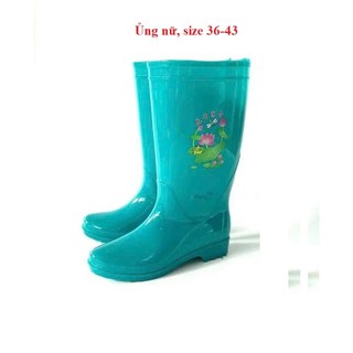 Ủng lao động HOA SEN màu xanh size 36-43, ủng bảo hộ lao động, ủng chống trơn trượt