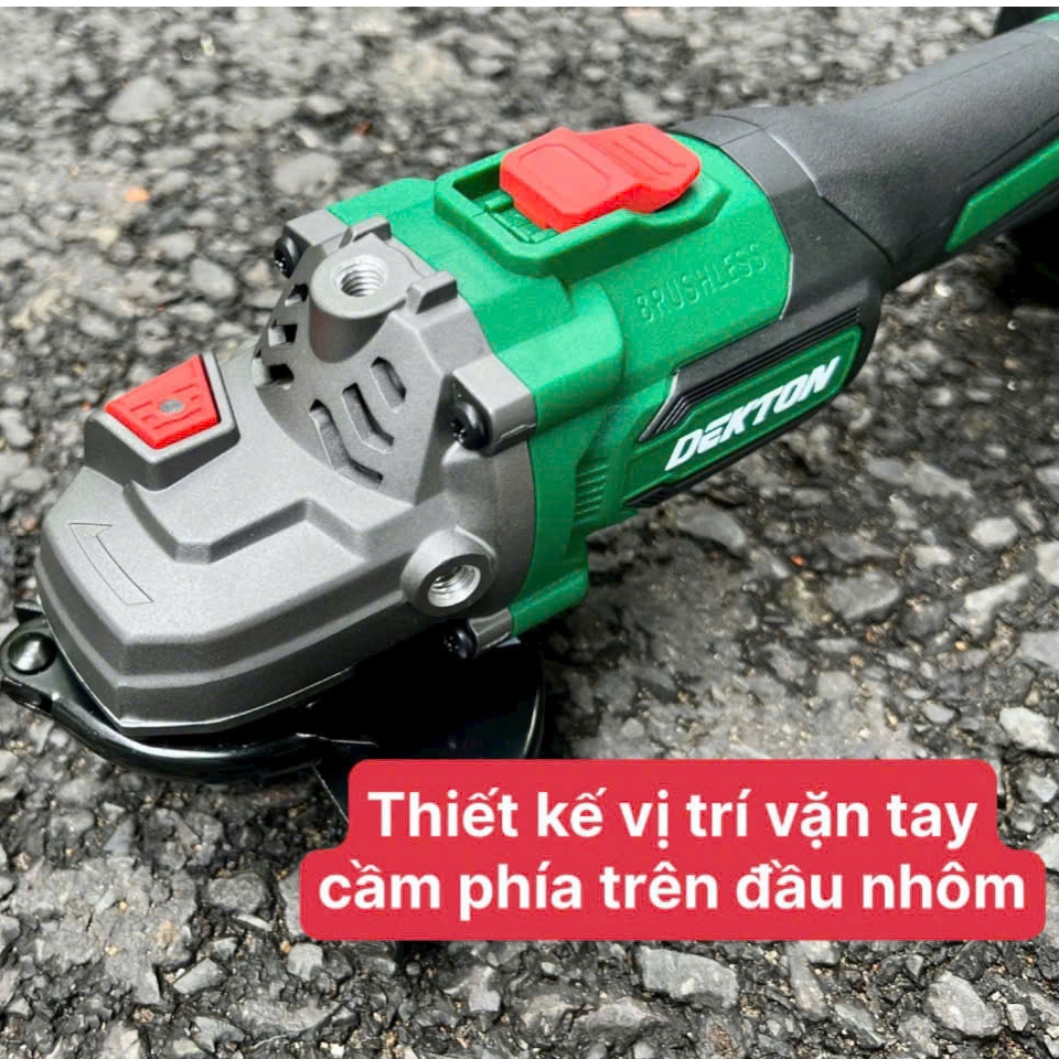 Thân Máy Mài Góc Dùng Pin 21V Dekton M21-AG100PROMAX - Tốc 10000 vòng/phút - Motor Brushless - Chân Pin Phổ Thông