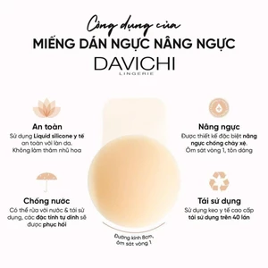 Miếng dán ngực DAVICHI có lỗ thoáng khí Sweatproof nipple covers