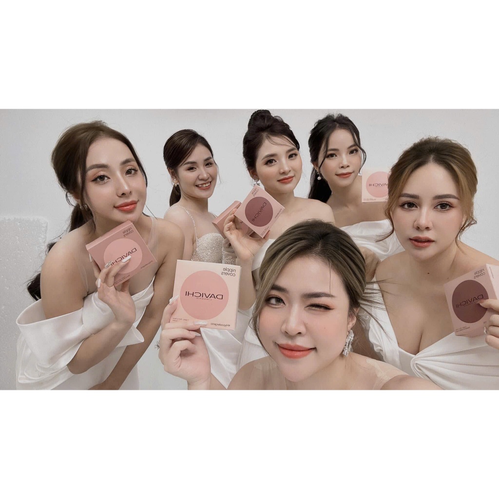 Miếng dán ngực DAVICHI có lỗ thoáng khí Sweatproof nipple covers