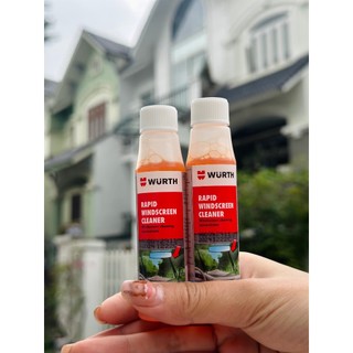 Combo 3 chai nước đổ kính ô tô Wurth loại đậm đặc chính hãng