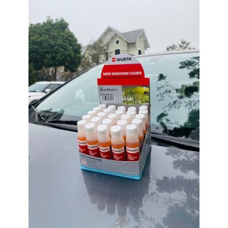 Combo 3 chai nước đổ kính ô tô Wurth loại đậm đặc chính hãng