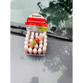 Combo 3 chai nước đổ kính ô tô Wurth loại đậm đặc chính hãng