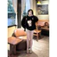 Áo Nỉ Sweater Nữ Hello Kitty Hình In 2 Mặt Dễ Thương. Áo Chất Liệu Nỉ Bông Dày Dặn Form Rộng Phong Cách Hàn Quốc