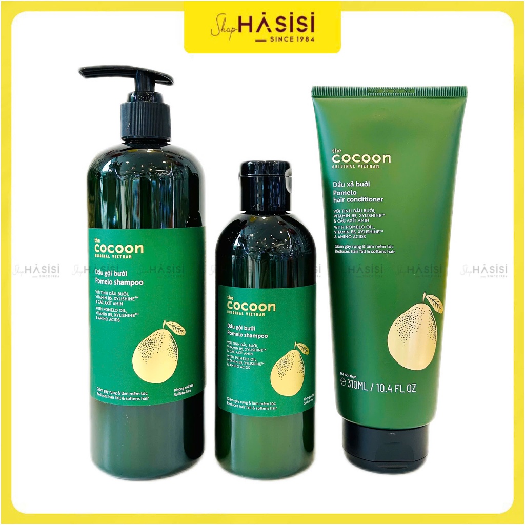 Dầu Gội/ Dầu Xả Bưởi COCOON Pomelo Shampoo/ Conditioner 310ml | Shopee Việt  Nam