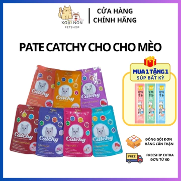 Pate Catchy Thức Ăn Cho Mèo Túi 70G, Pate 5 Plus - Pate Dinh Dưỡng Dành Cho Mèo - Xoài Non Petshop
