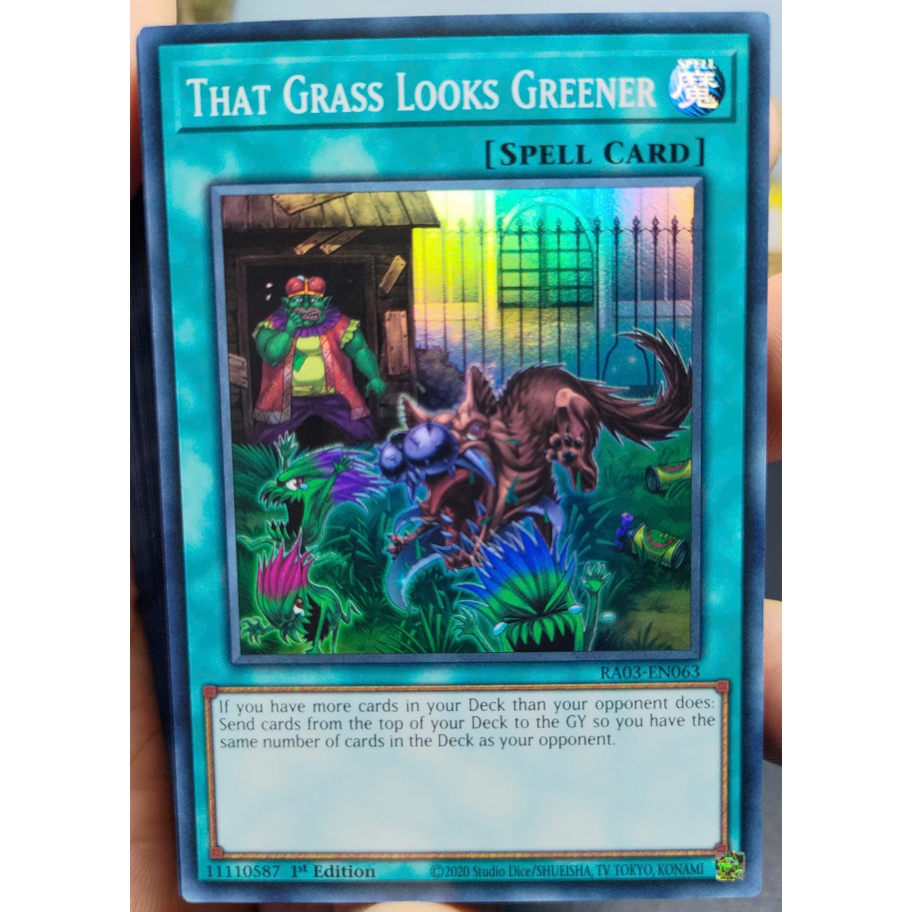 KW2 Yugioh] [EN-UK] Th bi RA03-EN063 That Grass Looks Greener | Shopee  Vit Nam