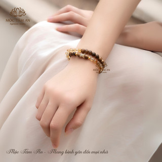 Vòng trầm hương Kim Ngọc Trầm Mộc Tâm An quà tặng ý nghĩa, may mắn