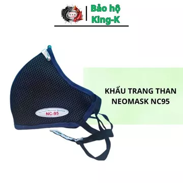 Khẩu trang than hoạt tính NeoMask NC95 chống bụi mịn PM2.5 đi đường, khẩu trang NC qua gáy chống bụi