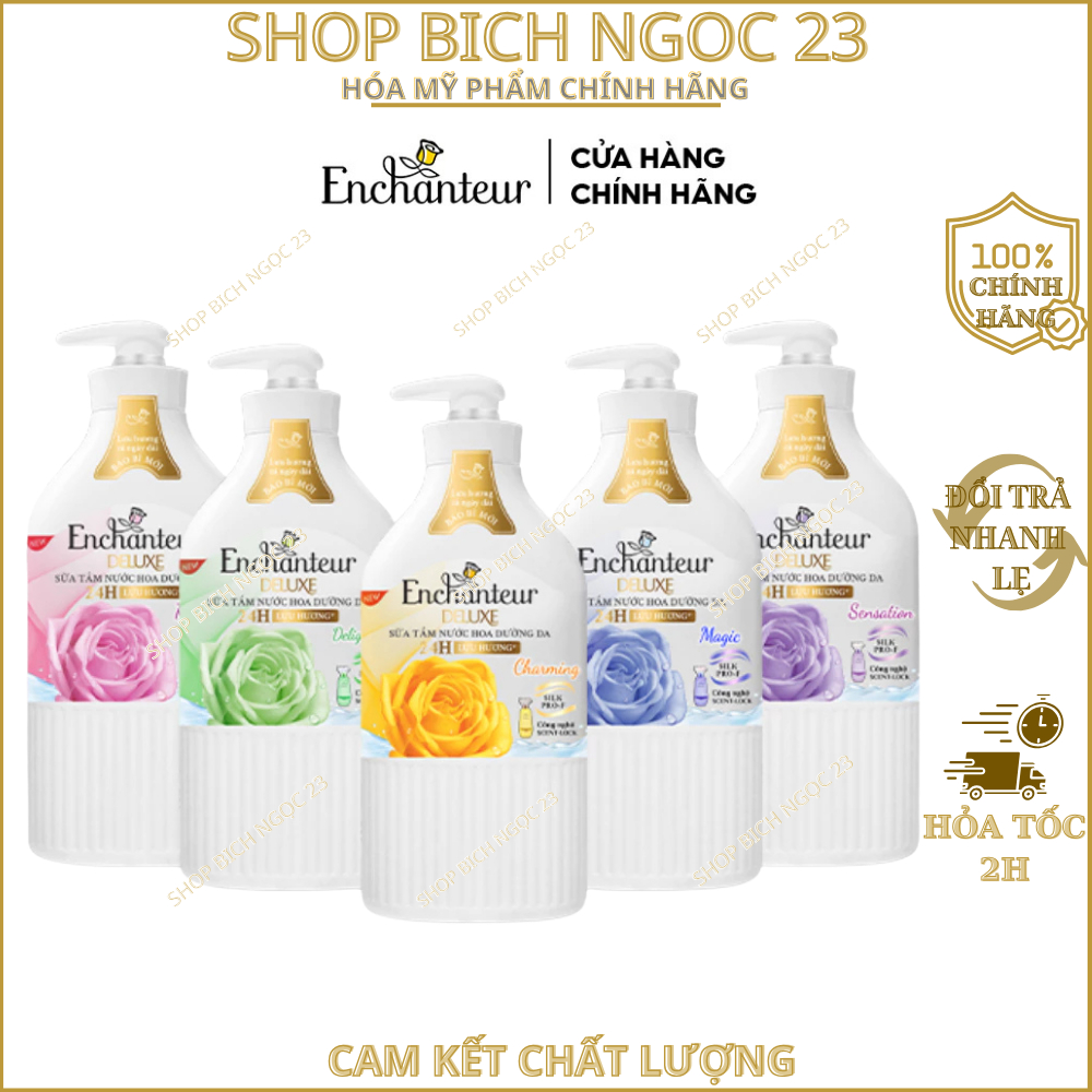Sữa tắm enchanteur sữa tắm hương nước hoa dưỡng da - thơm mịn ENCHANTEUR 650g