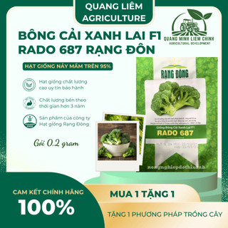 Hạt Giống Bông Cải Xanh RADO 687 (Gói 0,2g~75 Hạt) Rạng Đông, Sinh Trưởng Tốt - [Súp Lơ Xanh]