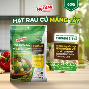 Gia Vị Chay Hạt Rau Củ Măng Tây MyFAMI 15% rau củ, măng tây KHÔNG chất bảo quản