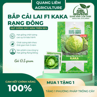 Hạt Giống Bắp Cải Lai F1 Kaka (Gói 0,5gram~150 Hạt) Rạng Đông, Trồng Quanh Năm, Chịu Nhiệt Tốt