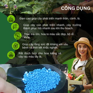 Phân Bón NPK 30-9-9+TE Minro (200GR) Bổ Sung Vi Lượng, Phát Triển Thân, Cành, Rễ, Rau màu, Hoa Kiểng
