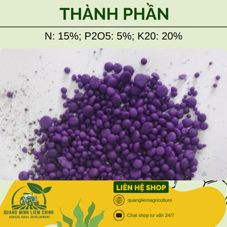 Phân Bón Hỗn Hợp 15-5-20 Minro (200gram) - Ra Hoa, Ra Trái, Nuôi Hoa, Nuôi Trái Khỏe Mạnh, hiệu quả