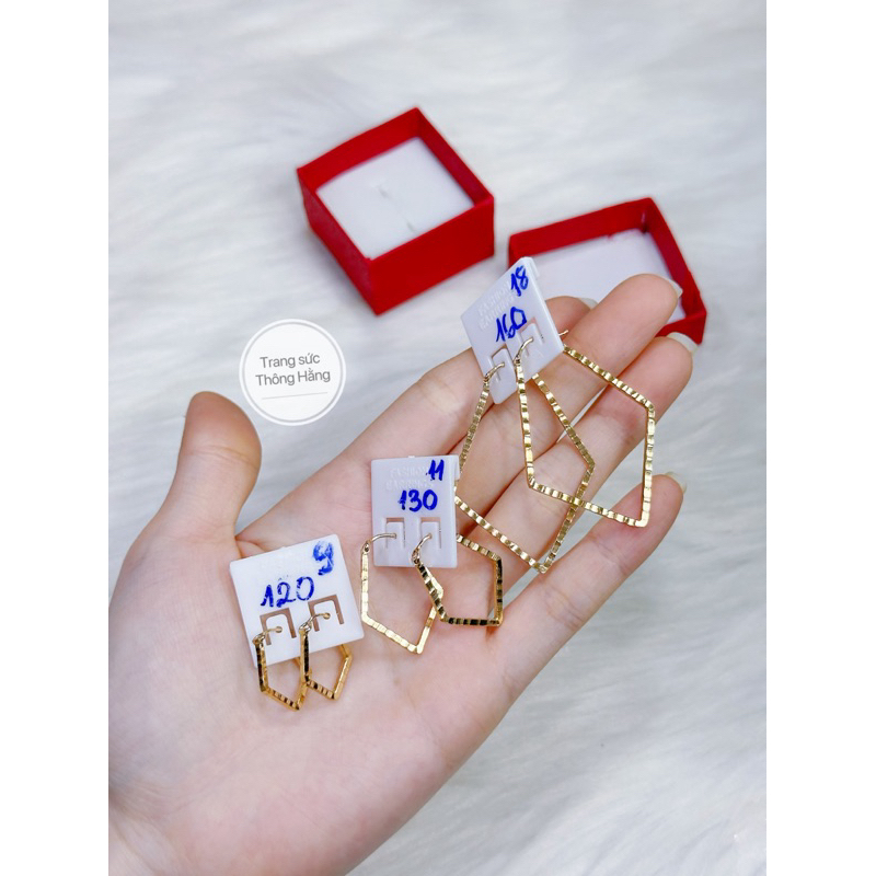 bông tai đồng hội miền tây ách rô 3 cỡ | Shopee Việt Nam