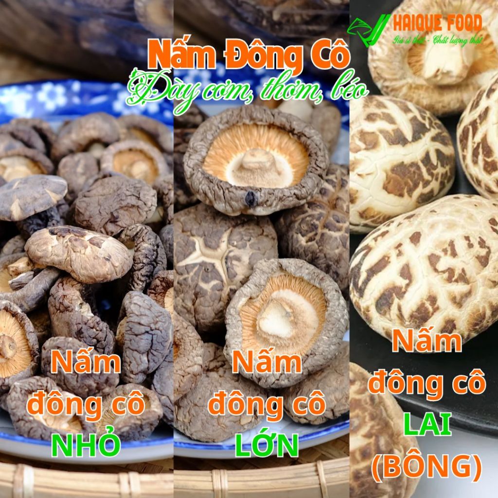 Nấm hương - Ngọt thơm, giàu dinh dưỡng Hút chân không | VIETFLAVOUR