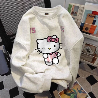 Áo sweater nỉ bo MÈO SỐ 15 HAI MẶT nỉ lót bông tay bồng siêu ấm