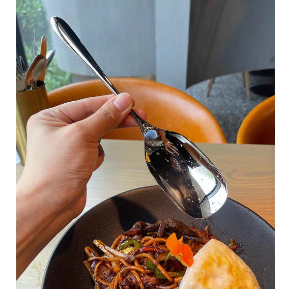 Muỗng inox 304 lớn thìa inox hàng đẹp thiết kế sang trọng dùng làm ...