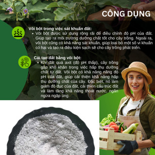 Vôi bột Xuân Đào - Siêu sát khuẩn, tăng PH sát khuẩn cao cho đất đai và cây trồng (túi 10kg)