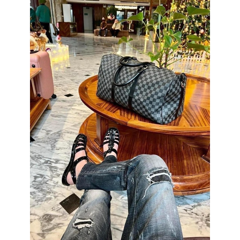 ⚡️[Hight Quality] Dép Rọ Gu11 Sandal With Double - Màu Sắc Bóng Siêu Bắt Mắt Phối Logo Full Box Qccc