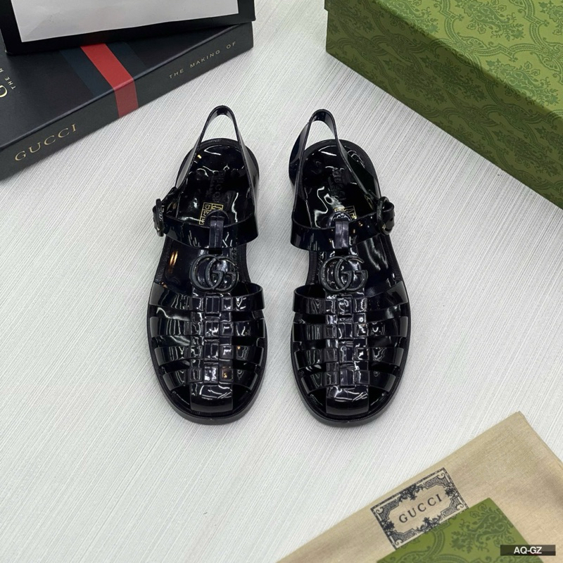 ⚡️[Hight Quality] Dép Rọ Gu11 Sandal With Double - Màu Sắc Bóng Siêu Bắt Mắt Phối Logo Full Box Qccc