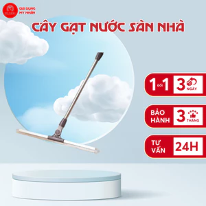 Cây gạt nước sàn nhà My Nhân chổi silicon quét nước nhà tắm, cây cào đẩy nước thông minh cán dài