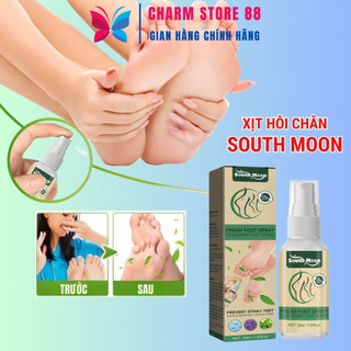 Xịt hôi chân SOUTH MOON 30ml chiết xuất tự nhiên từ bạc hà Xịt khử mùi hôi chân khử mùi giày hiệu quả TP13