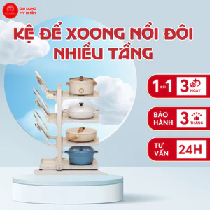 Kệ để xoong nồi đôi nhiều tầng 3/4/5 tầng có thể điều chỉnh My Nhân