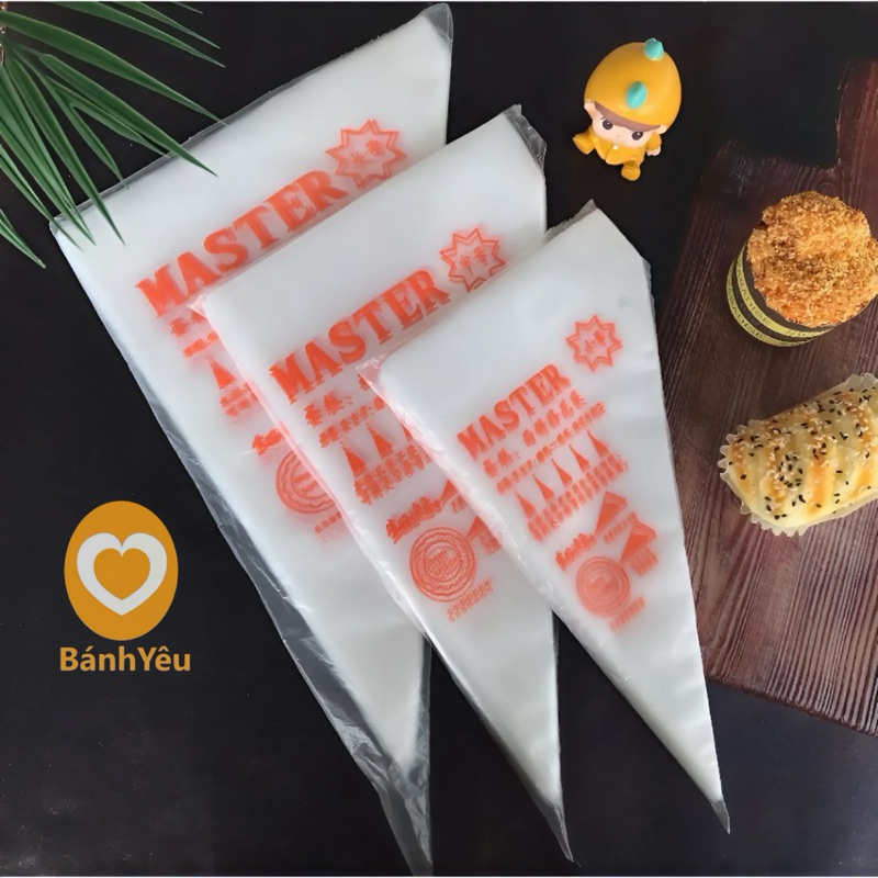 ⚡Siêu rẻ⚡ Túi nilong bắt kem, túi tam giác nilon - trang trí bánh kem - đủ các size