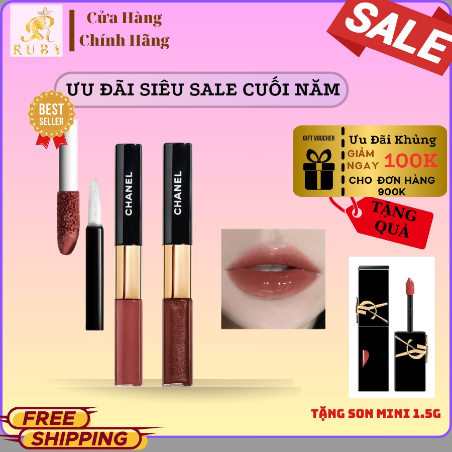 [Mẫu mới] Son Kem lì và bóng 2 đầu Cha.nel Le Rouge Duo Ultra Tenue ...