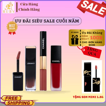 Son Kem Lì Rouge Allure Laque ink , son lì bóng mẫu mới nhất 2024, tiệm son ruby