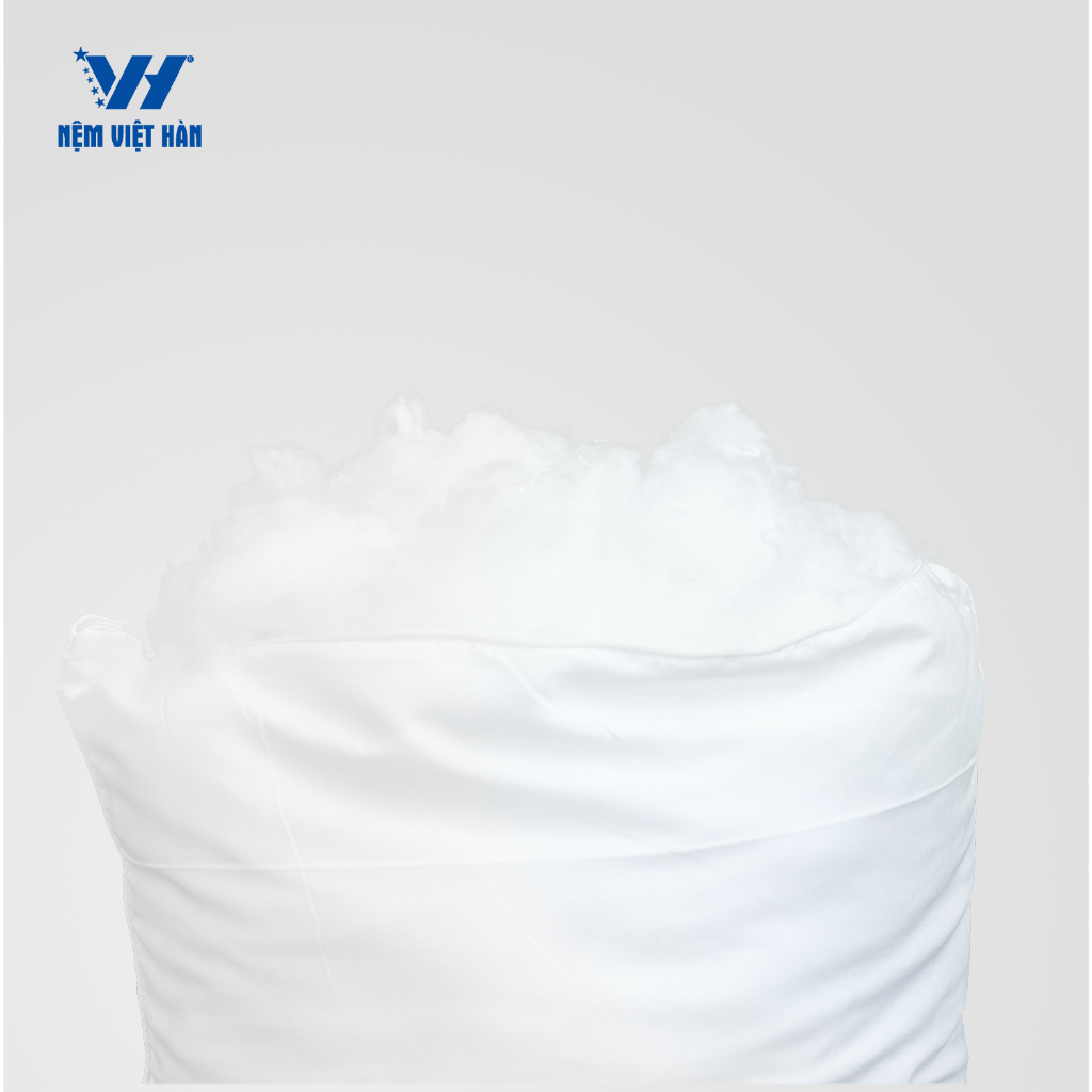 Ảnh Gối nằm Lông Vũ Việt Hàn - Êm Ái, Mềm Mại, Thoáng Khí - Từ Sợi Lông Vũ Nhân Tạo Microfiber 4
