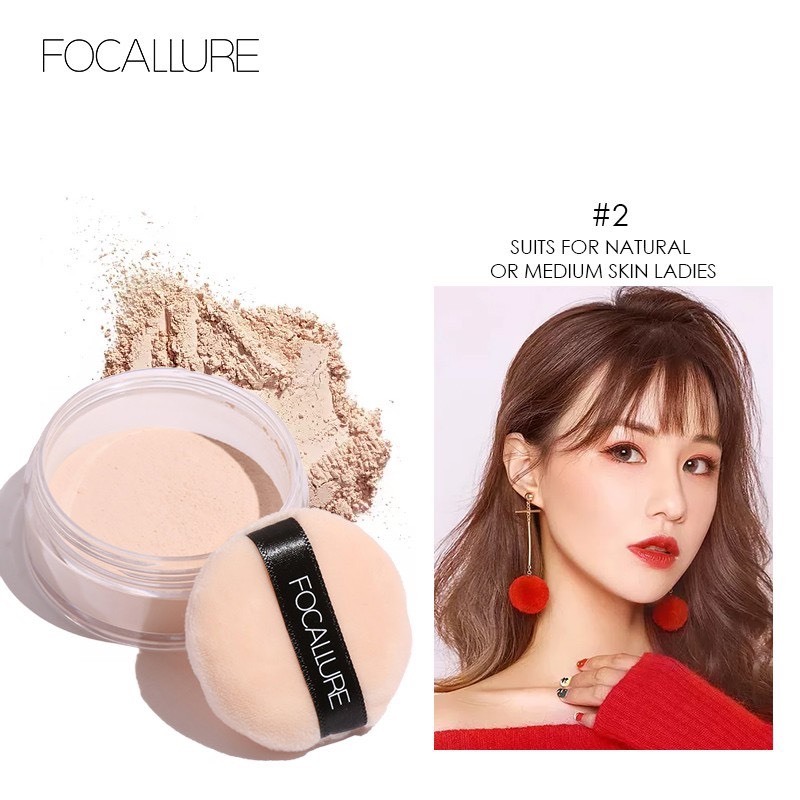 FOCALLURE Phấn phủ dạng bột FA15 trang điểm nền thời trang 7g | NHÍM HOUSE